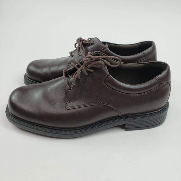 Rockport MARGIN Mens Chocolate Brown K71225 Leather Lace Up Dress Oxford Shoes